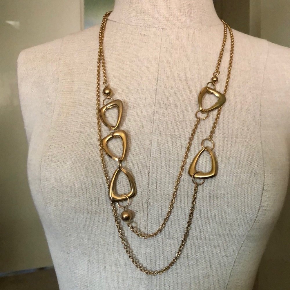 Great Wear To Work Double Layer Statement Necklace - image 3